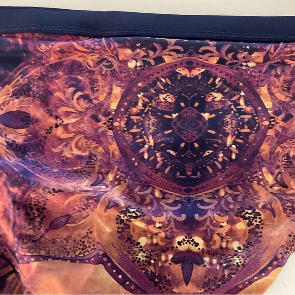 CALIA by Carrie Underwood Navy Gold Purple Reversible Bikini Size Large - Picture 4 of 8